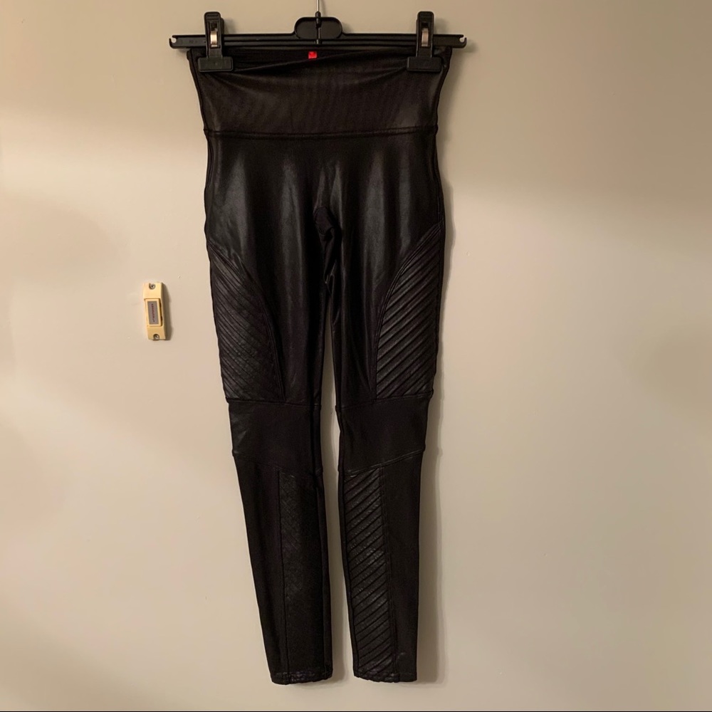 SPANX Moto Faux Leather Leggings